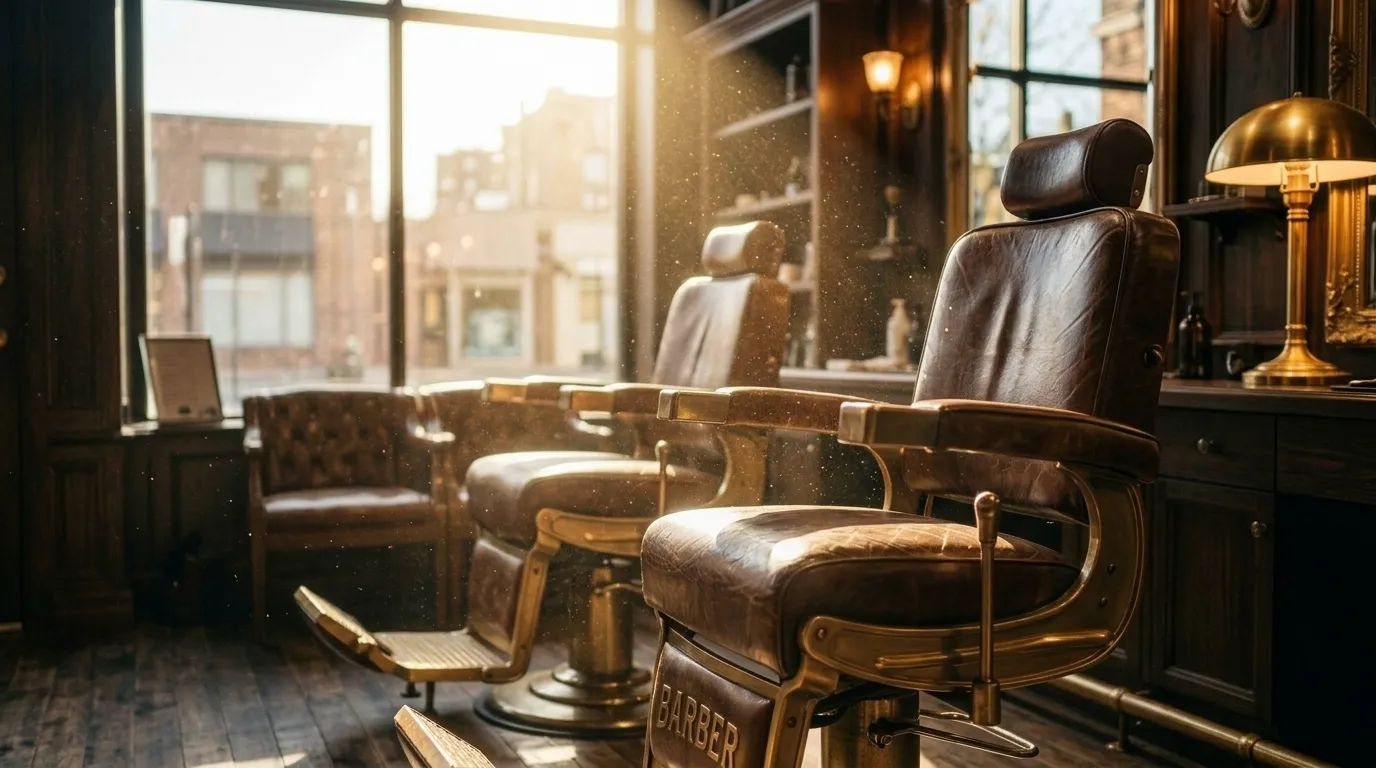 Morning light through the Brant Street window, falling across the first two chairs.